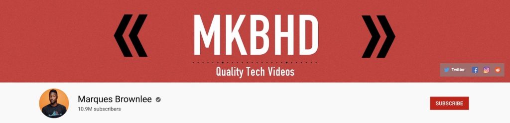 MKBHD Marques Brownlee Banner