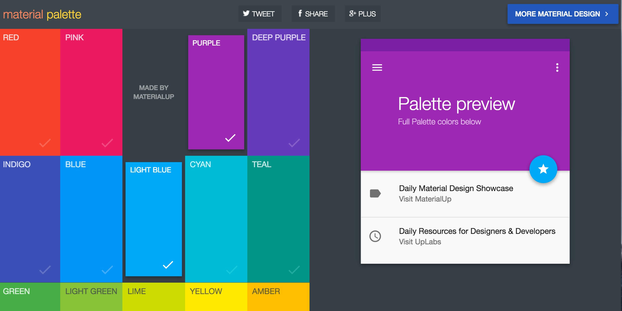 Material Palette Resource