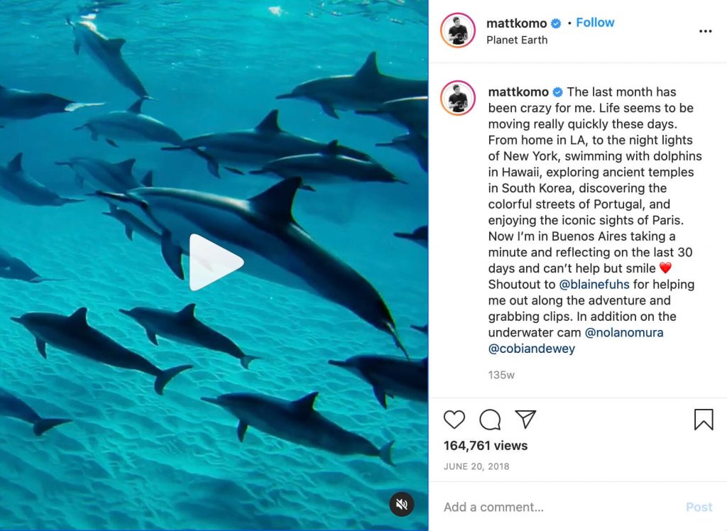 Matt Komo Instagram Video Editing