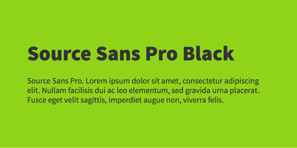 Source Serif Pro font variants
