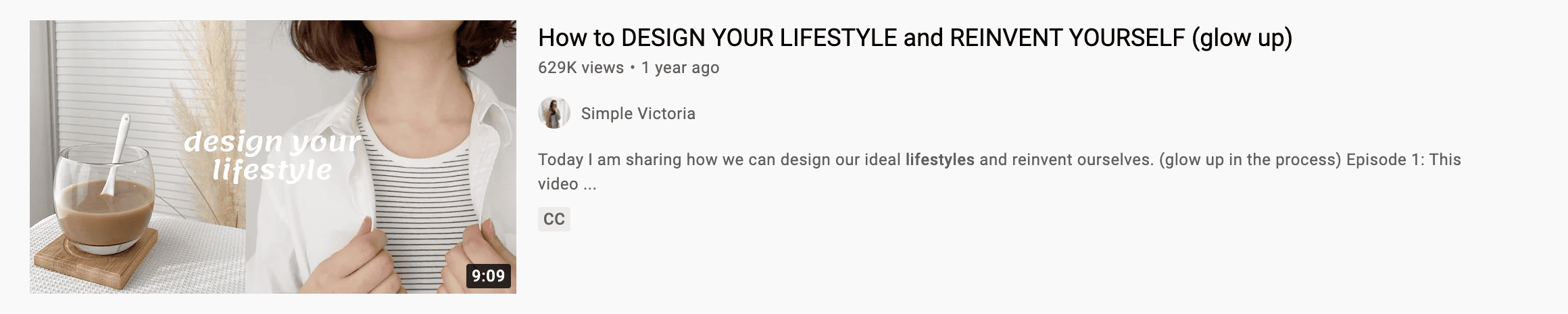 youtube lifestyle thumbnail example